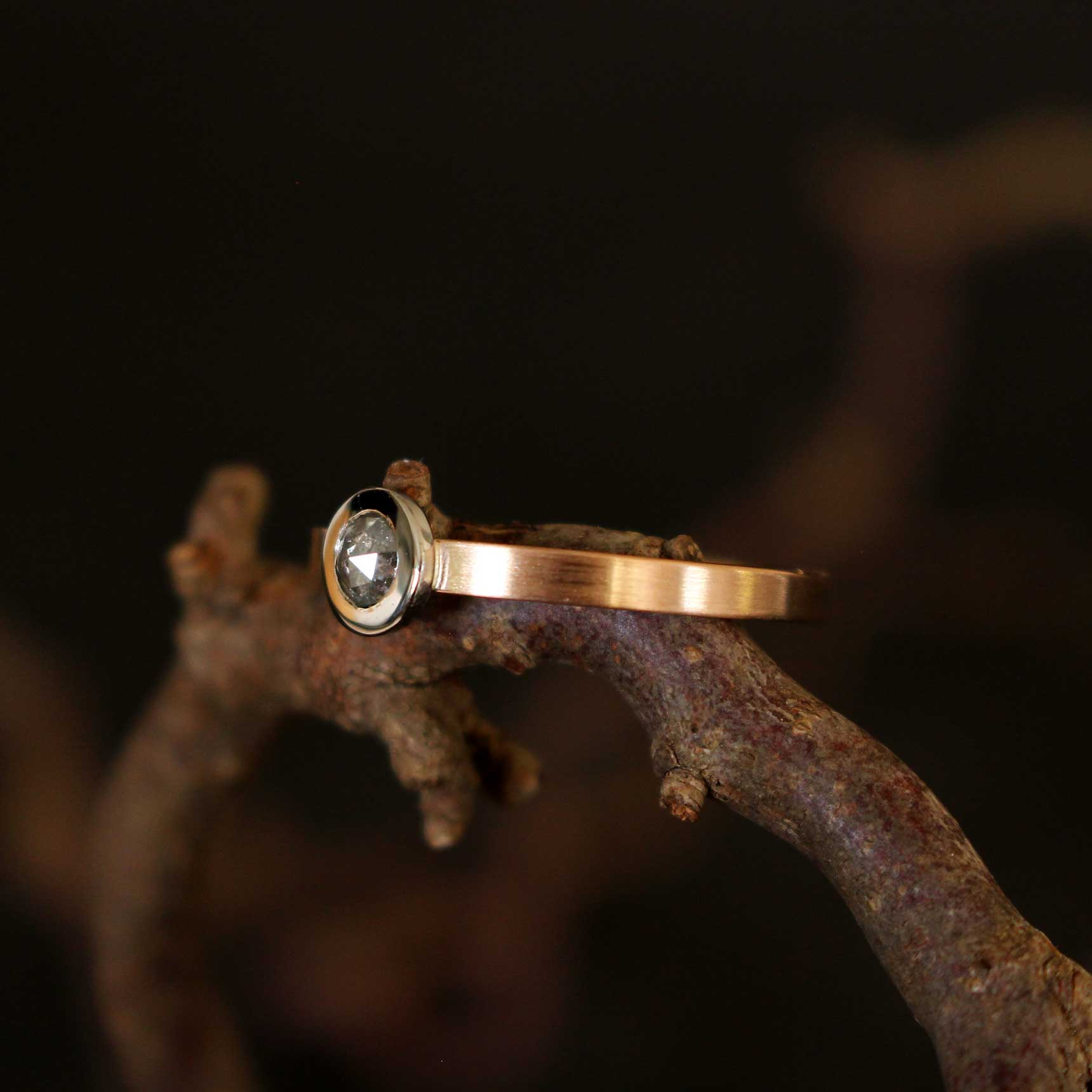 Diamantring Salt & Pepper