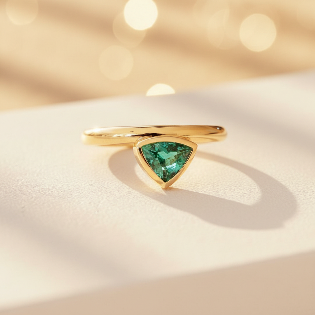Luxus Goldring 18ct mit Turmalin im Fantasieschliff 0,77 ct – handgefertigtes Statement-Designerstück aus deutscher Goldschmiedewerkstatt