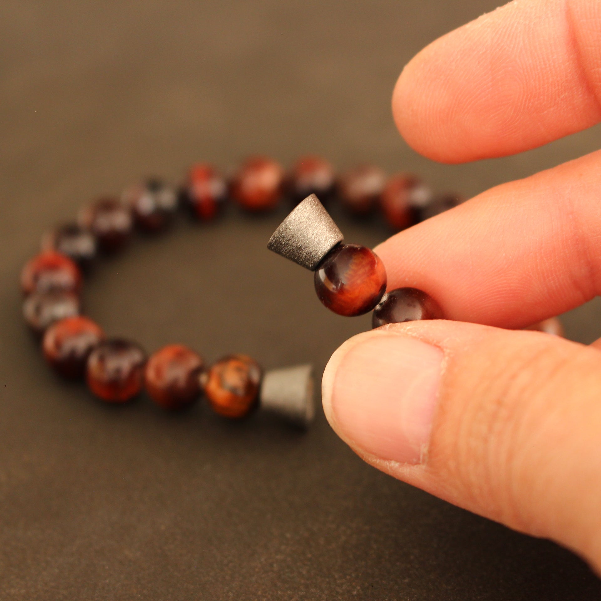 Tigeraugearmband mit Magnetschliesse