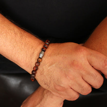 Tigeraugearmband mit Magnetschliesse