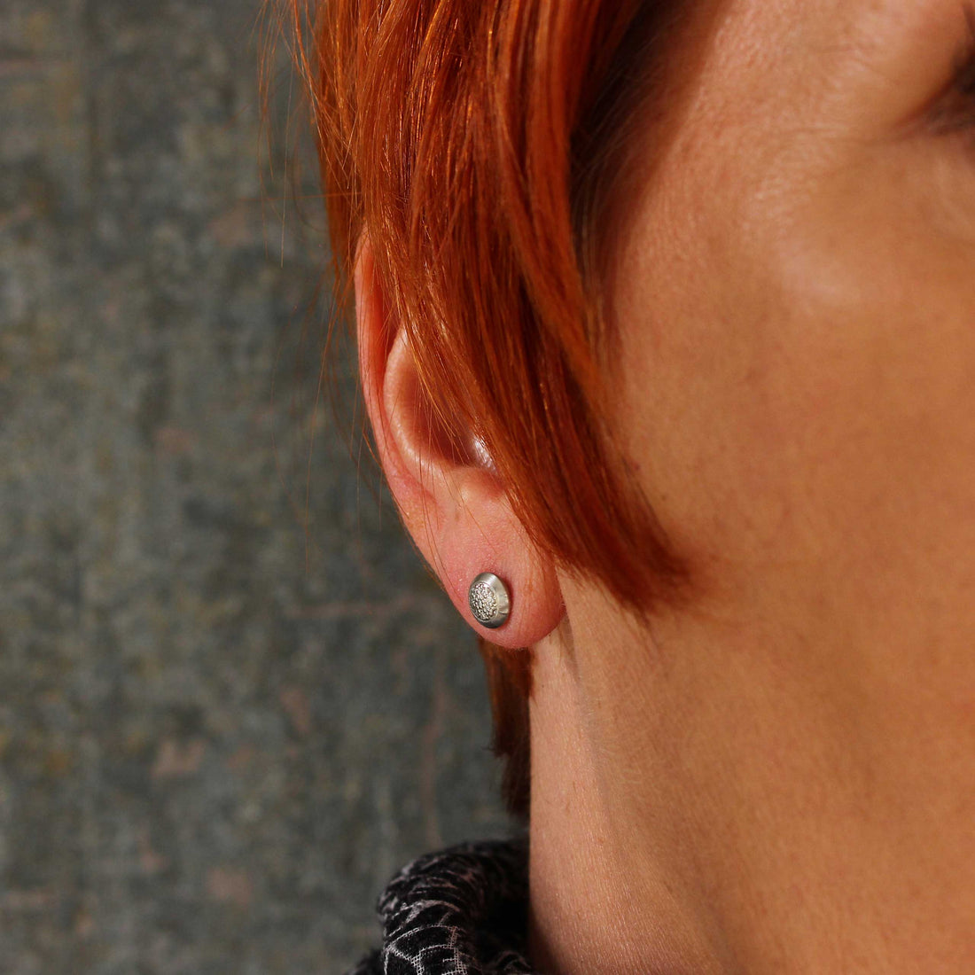 Platinohrstecker mit Brillanten