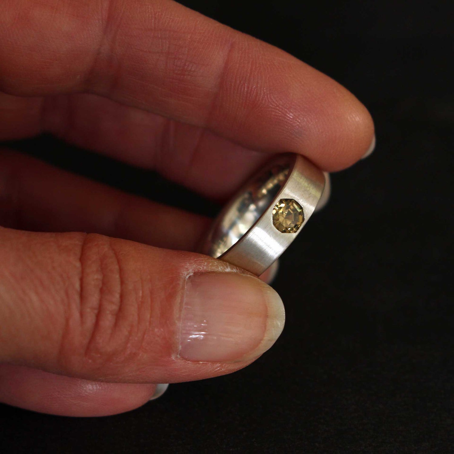 Silberring mit Zirkon