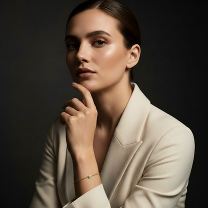 Goldarmband mit Opalherz - korrekte Originaldimensionen